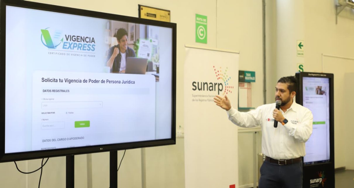 Sunarp lanza Vigencia Express: Más de 100 mil MYPE podrían beneficiarse con nuevo servicio